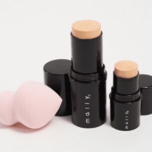 Mally Quick Fix Foundation Concealer Stick Duo Blender Sponge Fair 3pc